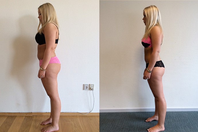 Katrine taber sig over 9 kg på 12 uger